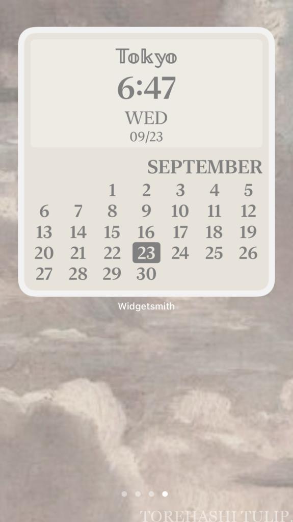 iPhone　IOS14　ホーム画面　カスタム　ウィジェット　Widgetsmith　ウィジェットスミス　アプリ　カレンダー　おしゃれ　かわいい　使い方　機能