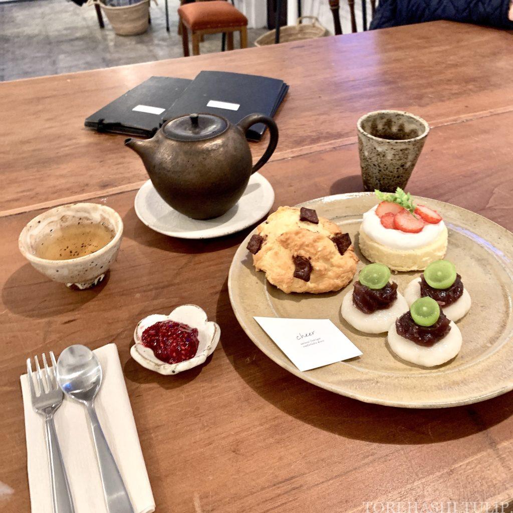 北海道カフェ　札幌カフェ　cheer cafe　チアーカフェ　おやつプレート　メニュー　料金　
