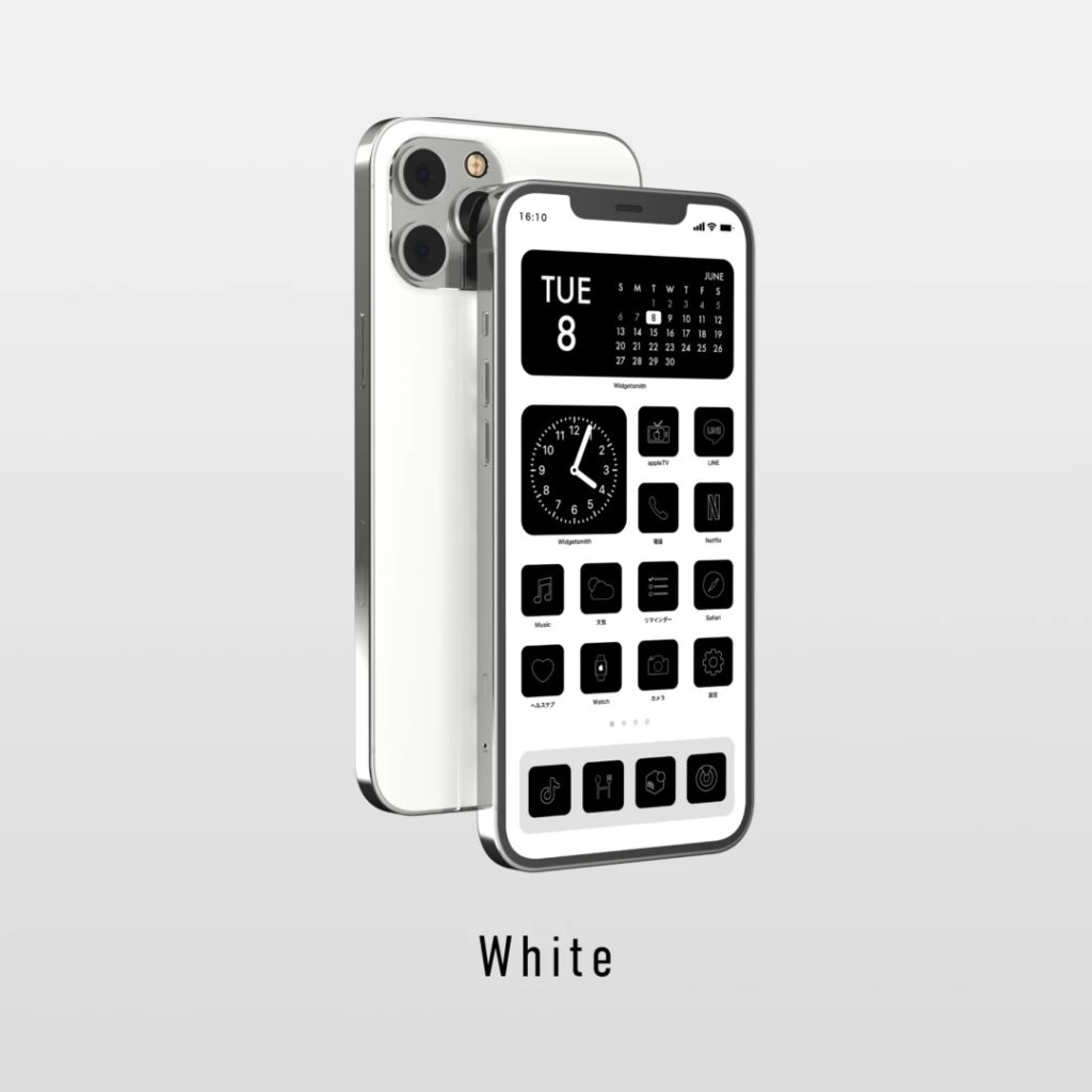 AZ-icon　アプリアイコン素材　アイコンパック　ホーム画面カスタマイズ　おしゃれ　簡単　かわいい　統一感　プチプラ　モノトーン　ブラック　ホワイト　セット　単品